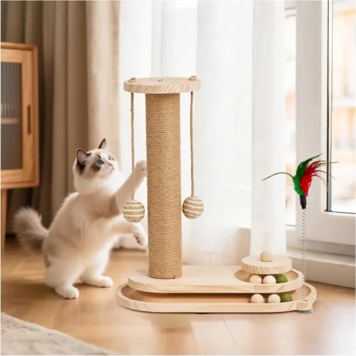 3-in-1 Sisal Scratching Post