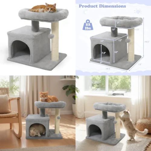 Compact Cat Tree & Condo